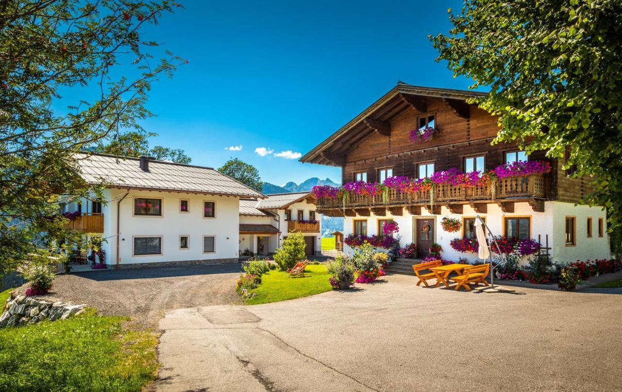 Lindbichlhof Urlaub Am Bio Bauernhof Apartment Sankt Johann im Pongau Bagian luar foto